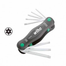 Wiha Torx® Tamper Resistant Fold Out Holder PocketStar - In Large PocketStar - Blister Packed with Hanging Hole - 8pcs - 25166